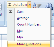 2 Cara Menampilkan Menu AutoSum Dalam Microsoft Excel